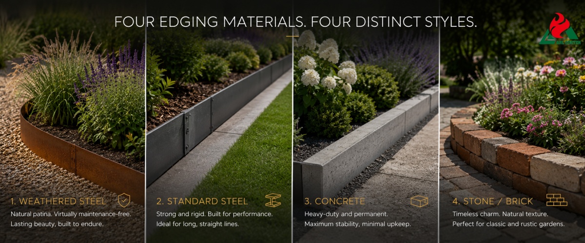 Pros, Cons, and Suitable Applications of 8 Popular Garden Edging Materials